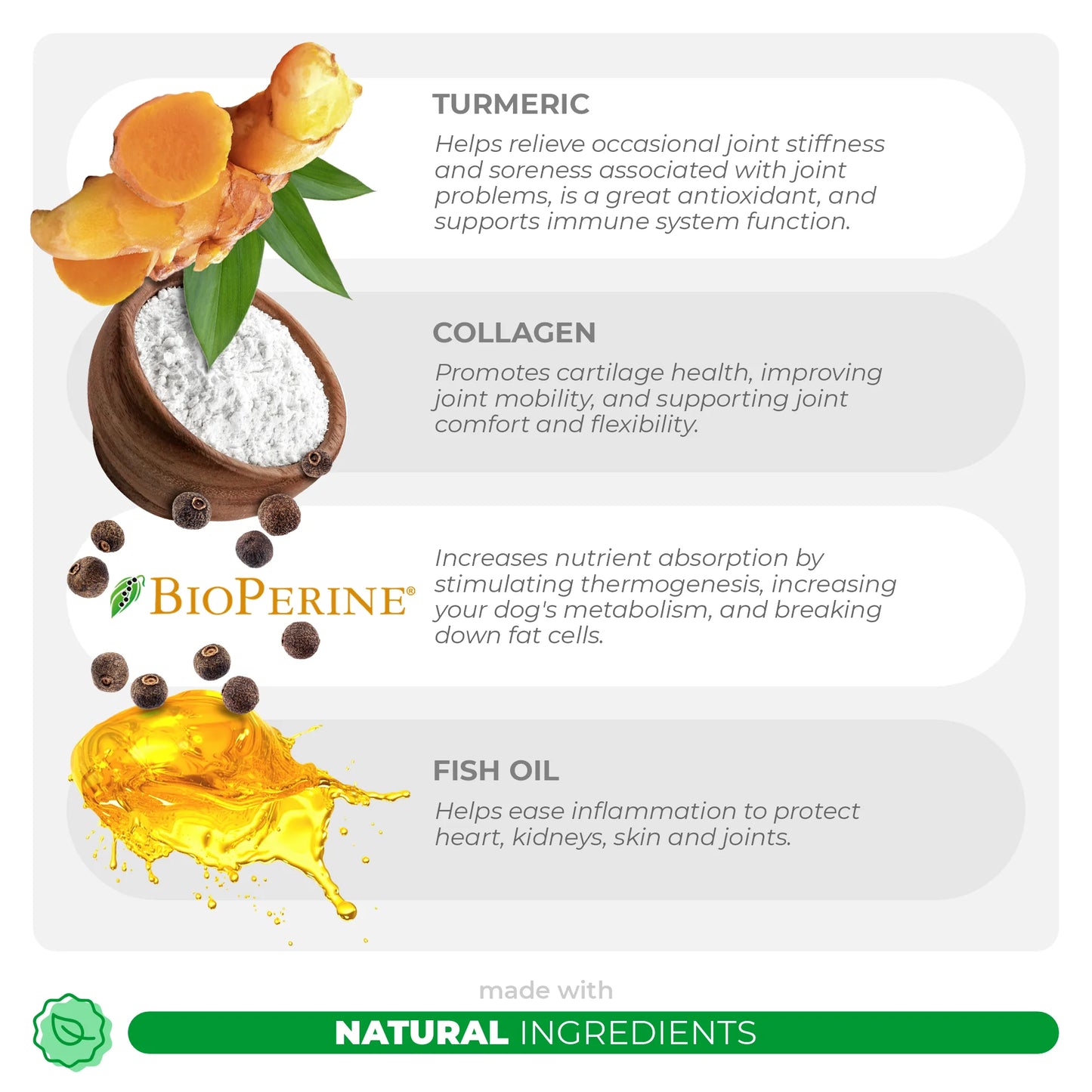 Turmeric for Dogs - Antiinflammatory - 90 Soft Chews