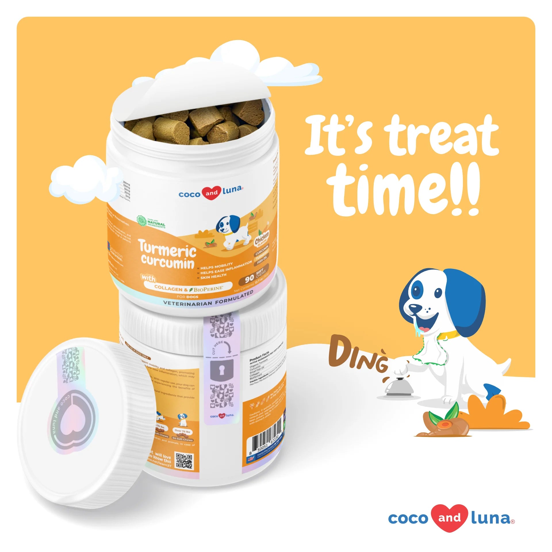 Turmeric for Dogs - Antiinflammatory - 90 Soft Chews